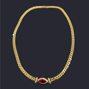 Gold Ruby necklace